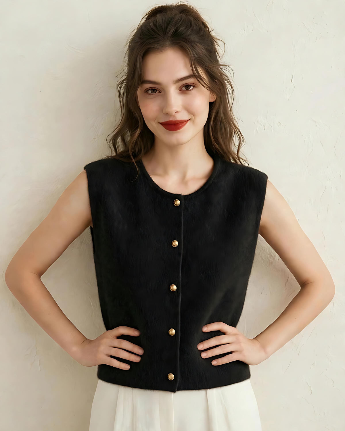 Ellie Black Knit Sweater — view 3
